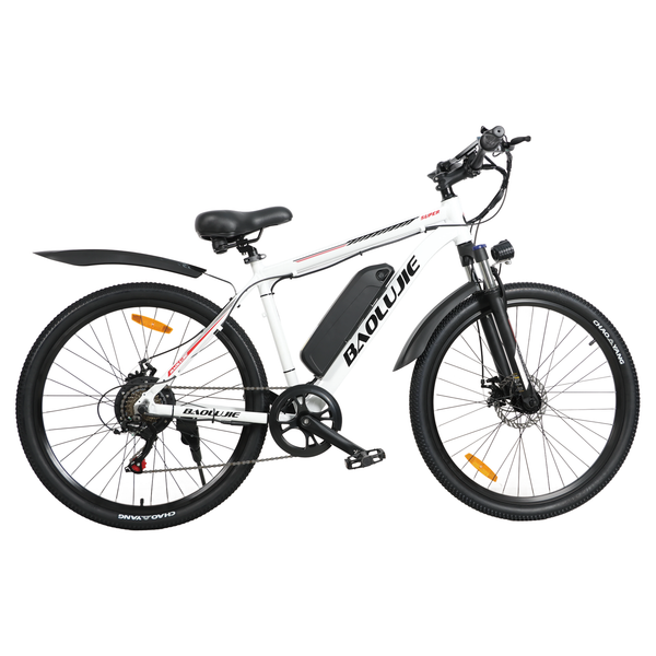 Poleejiek Adult Electric Mountain Bike with 1000W Motor & Front Suspension | 28 MPH, Shimano 7-Speed, 26" Tires