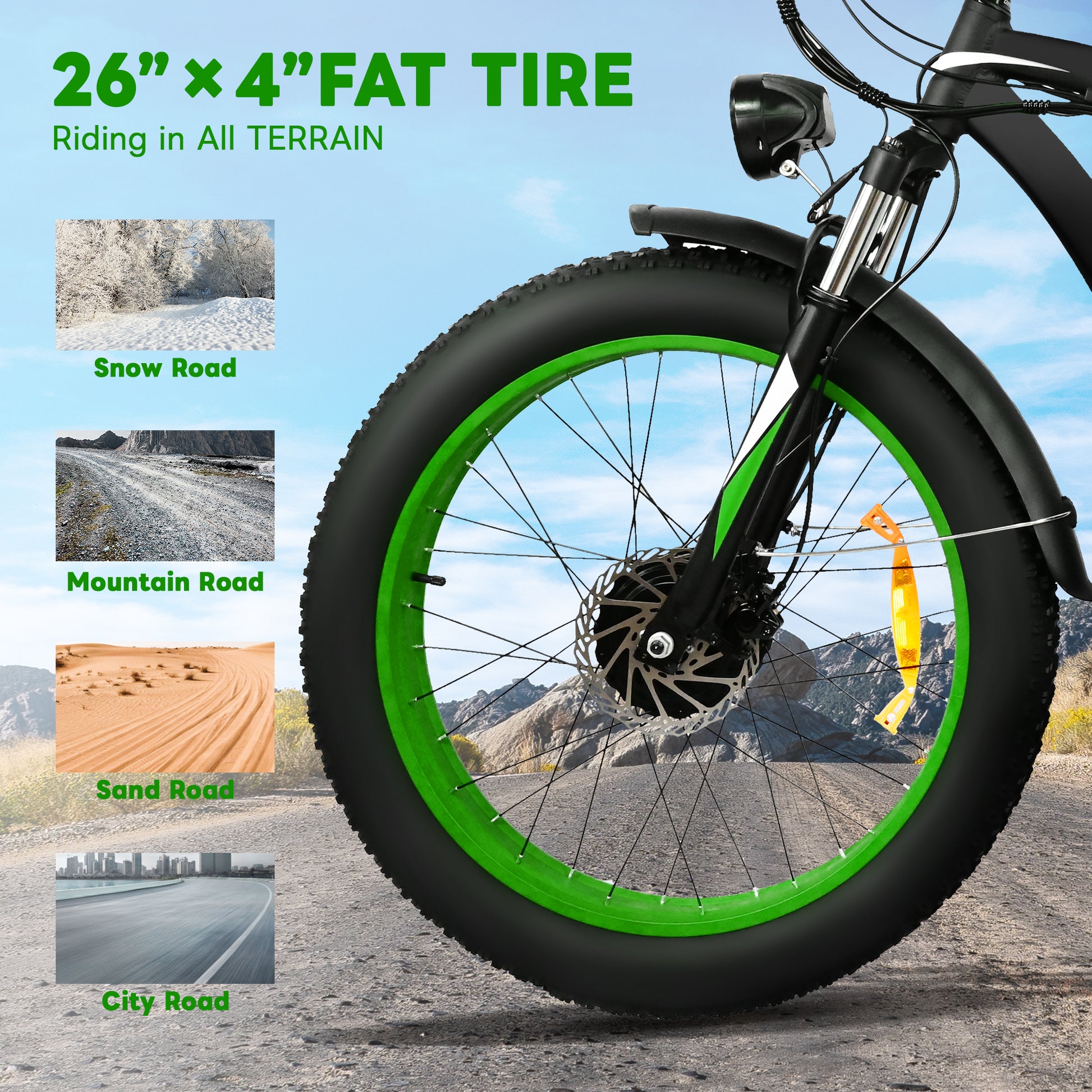 BAOLUJIE 2602 Dual Drive 2000W Mountain Electric Bike